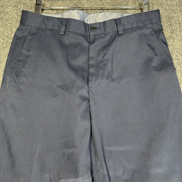 Brooks Brothers Dress Pants Mens 33 Blue Stretch Pockets Flat Front Straight - Picture 3 of 9